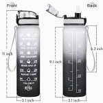 Motivational 32 oz Leakproof Water Bottle