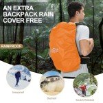 Waterproof 35L Hiking Backpack with 3L Bladder