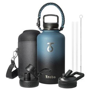 64oz Insulated Water Bottle with Paracord Handle