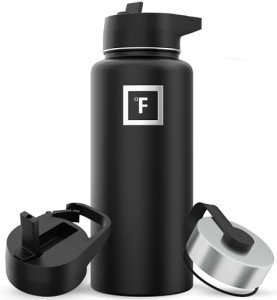 32 oz Insulated Water Bottle with 3 Lids
