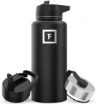 32 oz Insulated Water Bottle with 3 Lids