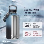 64oz Insulated Water Bottle with Paracord Handle