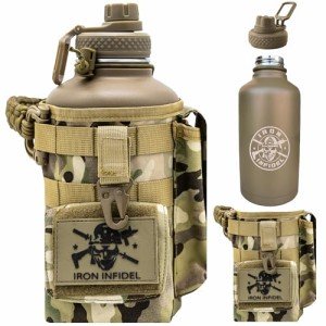 Half Gallon Insulated Water Bottle with Paracord