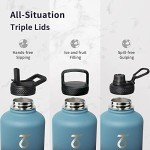 64oz Insulated Water Bottle with Paracord Handle