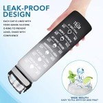 Motivational 32 oz Leakproof Water Bottle