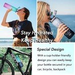 Motivational 32 oz Leakproof Water Bottle