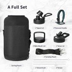 64oz Insulated Water Bottle with Paracord Handle