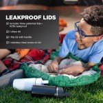 32 oz Insulated Water Bottle with 3 Lids