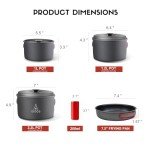 Portable Camping Cookware Set for Outdoor Adventures
