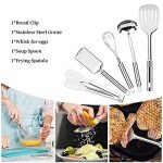 16-Piece Stainless Steel Camping Cooking Utensils Set