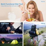 5 Pack Portable Stainless Steel Camping Utensils