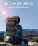 Solar Power Bank with Fast Charging & Flashlight