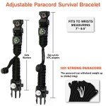 20-in-1 Survival Paracord Bracelet with LED Light