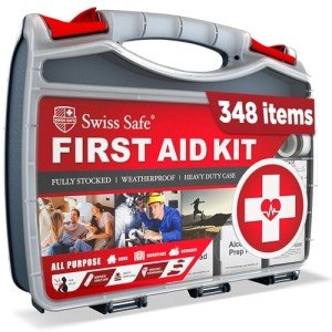 Swiss Safe 2-in-1 First Aid Kit with Mini Kit