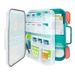 Comprehensive 326-Piece First Aid Kit - Teal