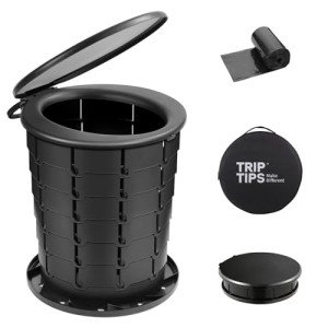 Portable Adjustable Camping Toilet for Adults & Kids