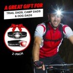 Bright LED Headlamps - 2 Pack with Adjustable Bands