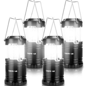 Lepro LED Lanterns - 4 Pack Hurricane Kit
