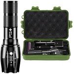 PeakPlus Rechargeable Tactical Flashlight with Charger