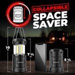 2-Pack LED Camping Lanterns for Hurricane Emergency