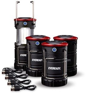Rechargeable LED Camping Lanterns, 4-Pack