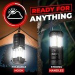 2-Pack LED Camping Lanterns for Hurricane Emergency