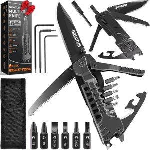 17-in-1 Survival Multitool Knife and Accessories