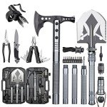 Multifunctional Tactical Shovel and Hatchet Combo