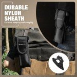 22-in-1 Camping Multitool Hatchet with Sheath