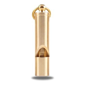 Premium 125db Brass Emergency Survival Whistle
