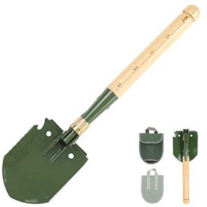Heavy Duty Folding Survival Shovel with Pick