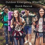 Loud Aluminum Emergency Whistle Keychain - 35 Pieces