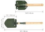 Heavy Duty Folding Survival Shovel with Pick