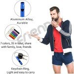 Loud Aluminum Emergency Whistle Keychain - 35 Pieces