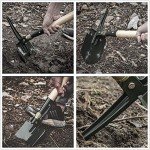 Heavy Duty Folding Survival Shovel with Pick