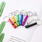 Loud Aluminum Emergency Whistle Keychain - 35 Pieces
