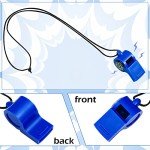2-in-1 Emergency Whistle with Compass - 7 Pack