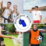 2-in-1 Emergency Whistle with Compass - 7 Pack