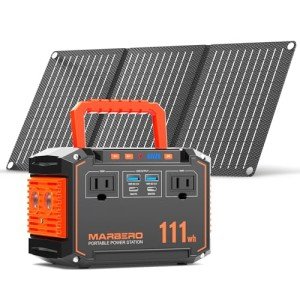 Portable Solar Generator with 30W Panel for Emergencies