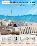 Portable Solar Generator with Power Bank and Panel