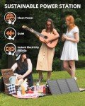 Portable Solar Generator with Power Bank and Panel