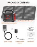 Portable Solar Generator with Power Bank and Panel
