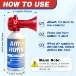 Loud Handheld Air Horn for Emergencies and Safety