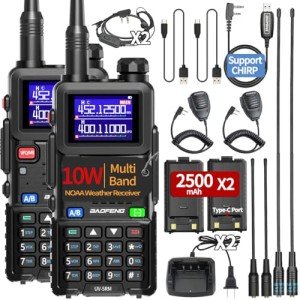 BAOFENG 5RM Ham Radio Walkie Talkies 2-Pack