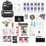 Black Bug-Out Bag for 6 People with Supplies