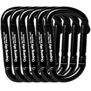 Heavy Duty Carabiner Clips - 800lbs, 6PCS Pack