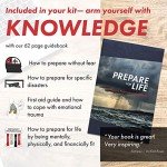 Black Bug-Out Bag for 6 People with Supplies