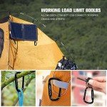 Heavy Duty Carabiner Clips - 800lbs, 6PCS Pack