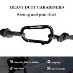 Heavy Duty Carabiner Clips - 800lbs, 6PCS Pack
