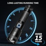Super Bright Rechargeable LED Flashlight (2 Pack)